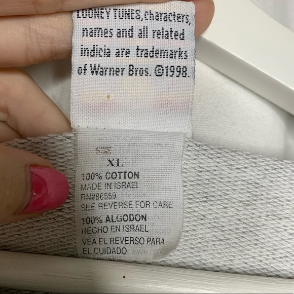 Vintage Tweety Bird Sports Master Grey Sweatshirt - Picture 4 of 4